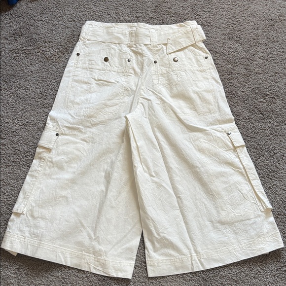 Free People Tidal Wave Cropped Pants, 4, Ivory, NWOT - Picture 5 of 5
